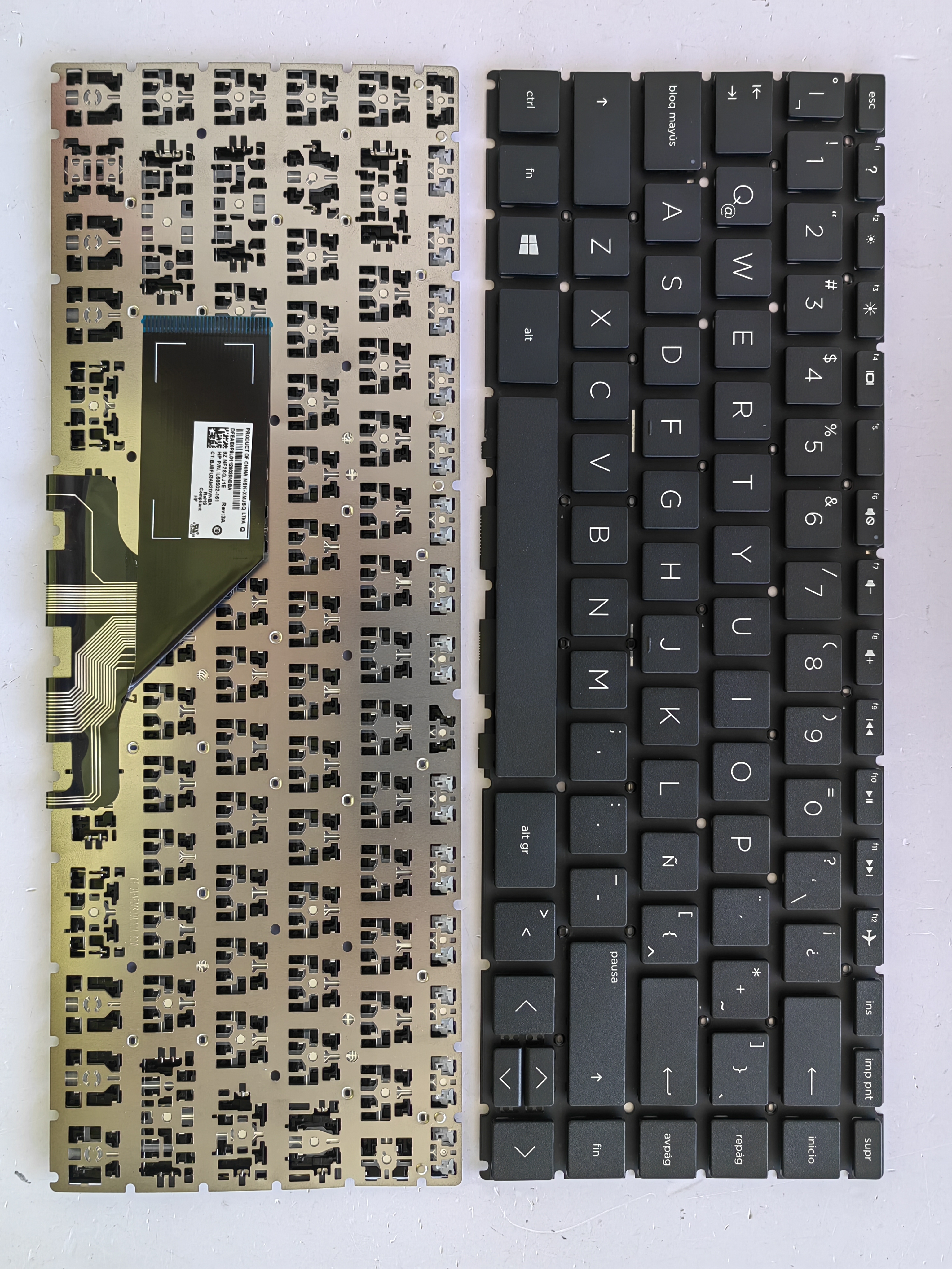 Picture of New Replacement Laptop Keyboard For HP 14-CB small carriage return BLACK LA Layout